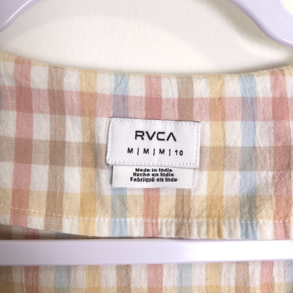 RCVA Clued Up Mini Dress M Beach Coastal Vintage Gingham Check - Picture 8 of 10